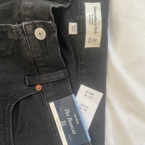 Abercrombie & Fitch Black Bootcut Jeans
